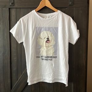 Girls Zara T-shirt with dog design